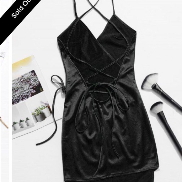 Zaful satin wrap dress - Picture 1 of 2